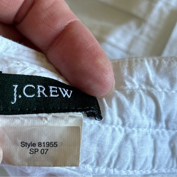 J. Crew Women’s Midi Dress Sz 0 Cotton Ivory Button Back Cottage core Western - Picture 4 of 13